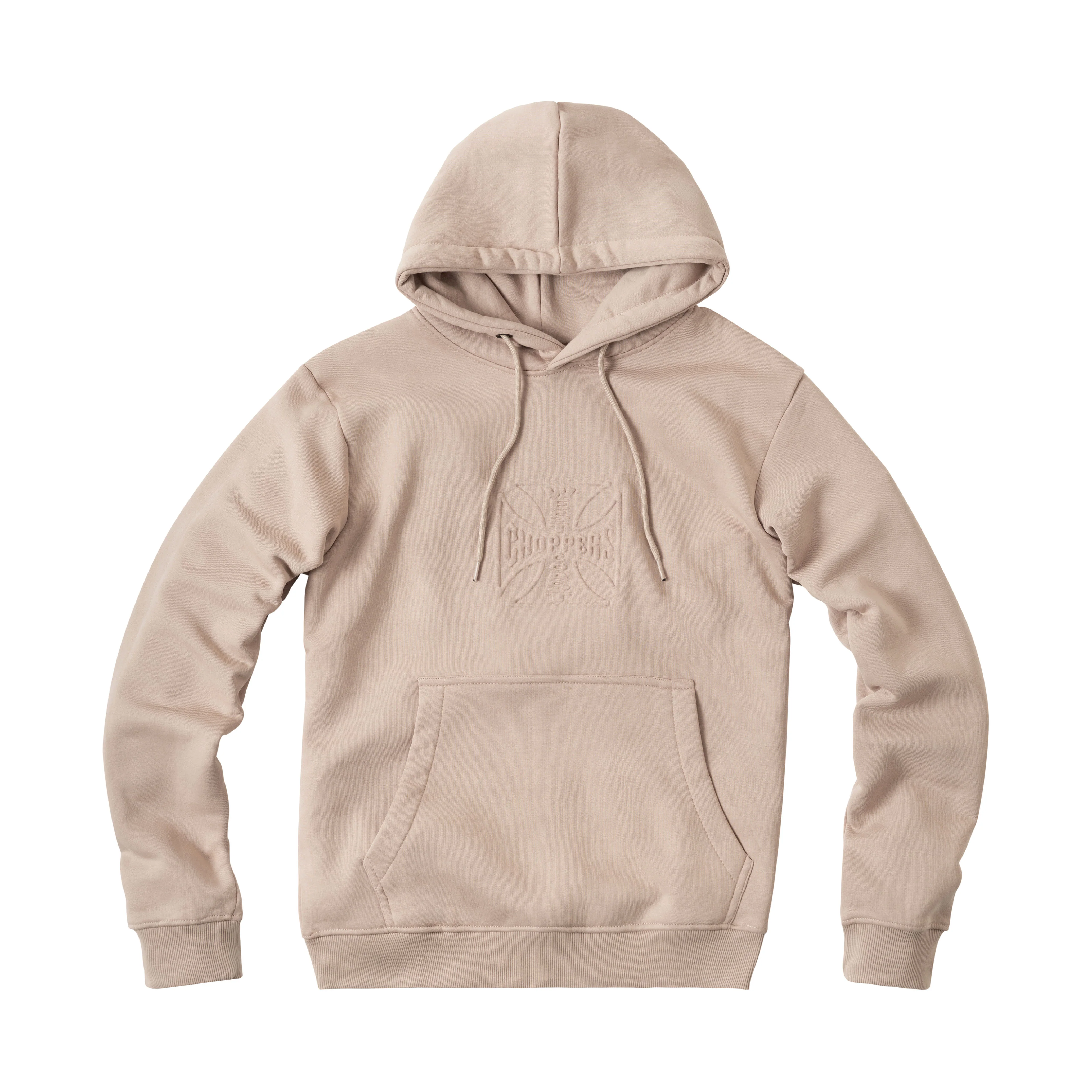 WCC Embossed Sweat Hoody - Beige