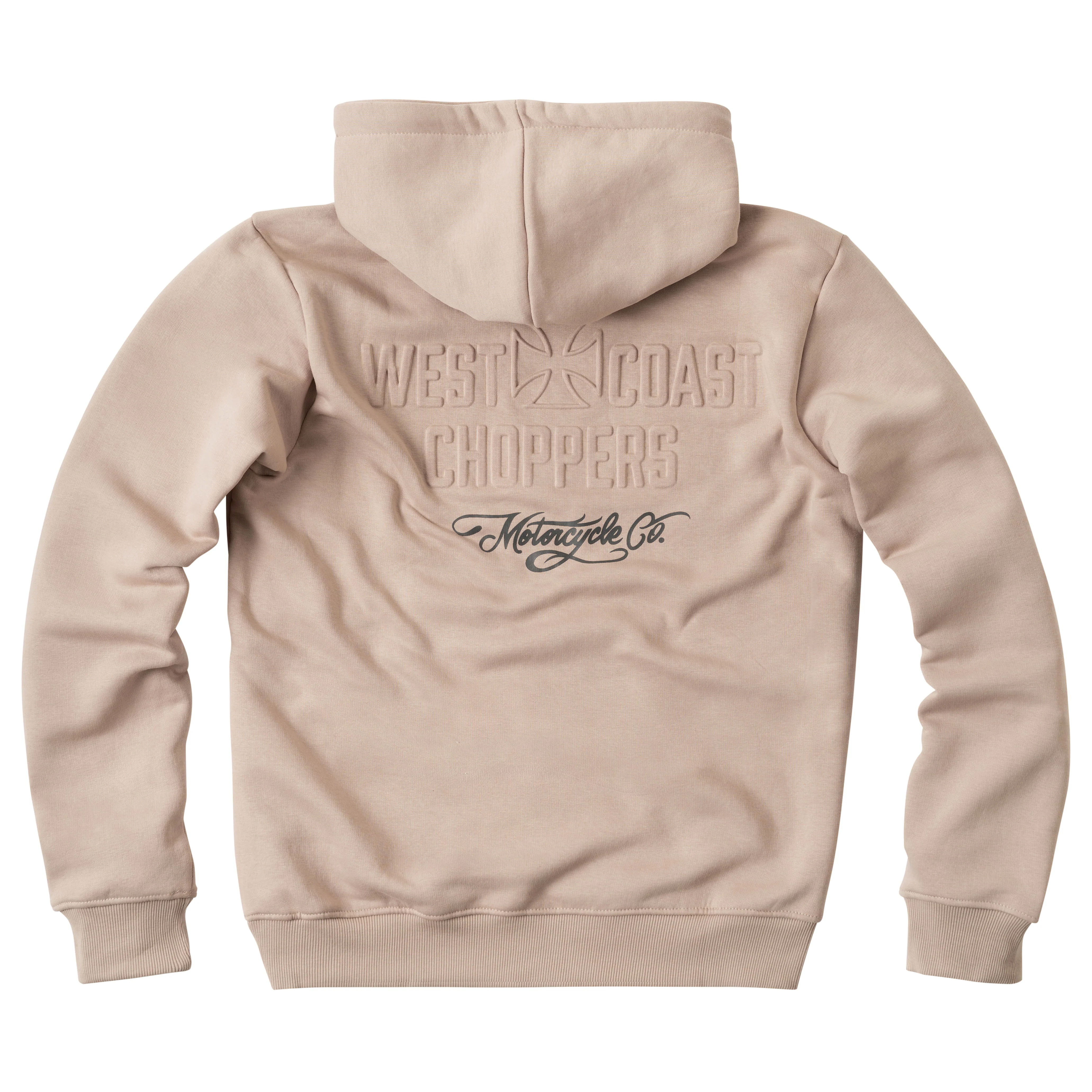WCC Embossed Sweat Hoody - Beige - Image 2