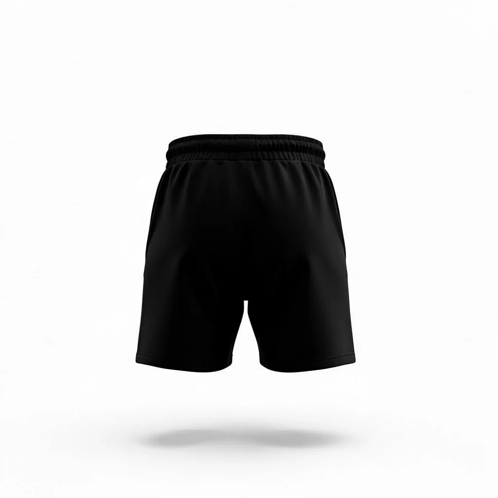 WCC Embossed Sweat Short - Black - Image 5