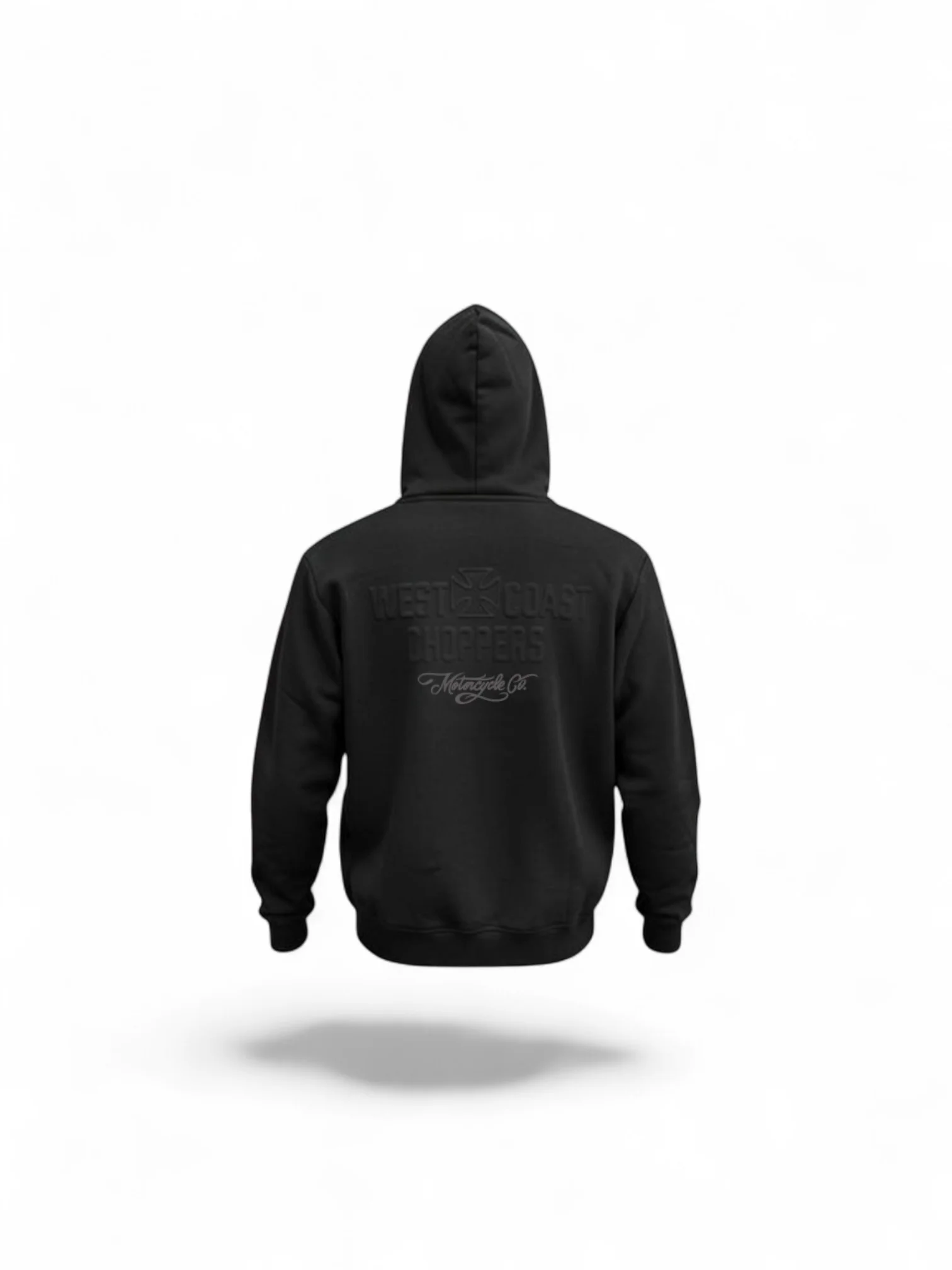 WCC Embossed Sweat Hoody - Black - Image 3