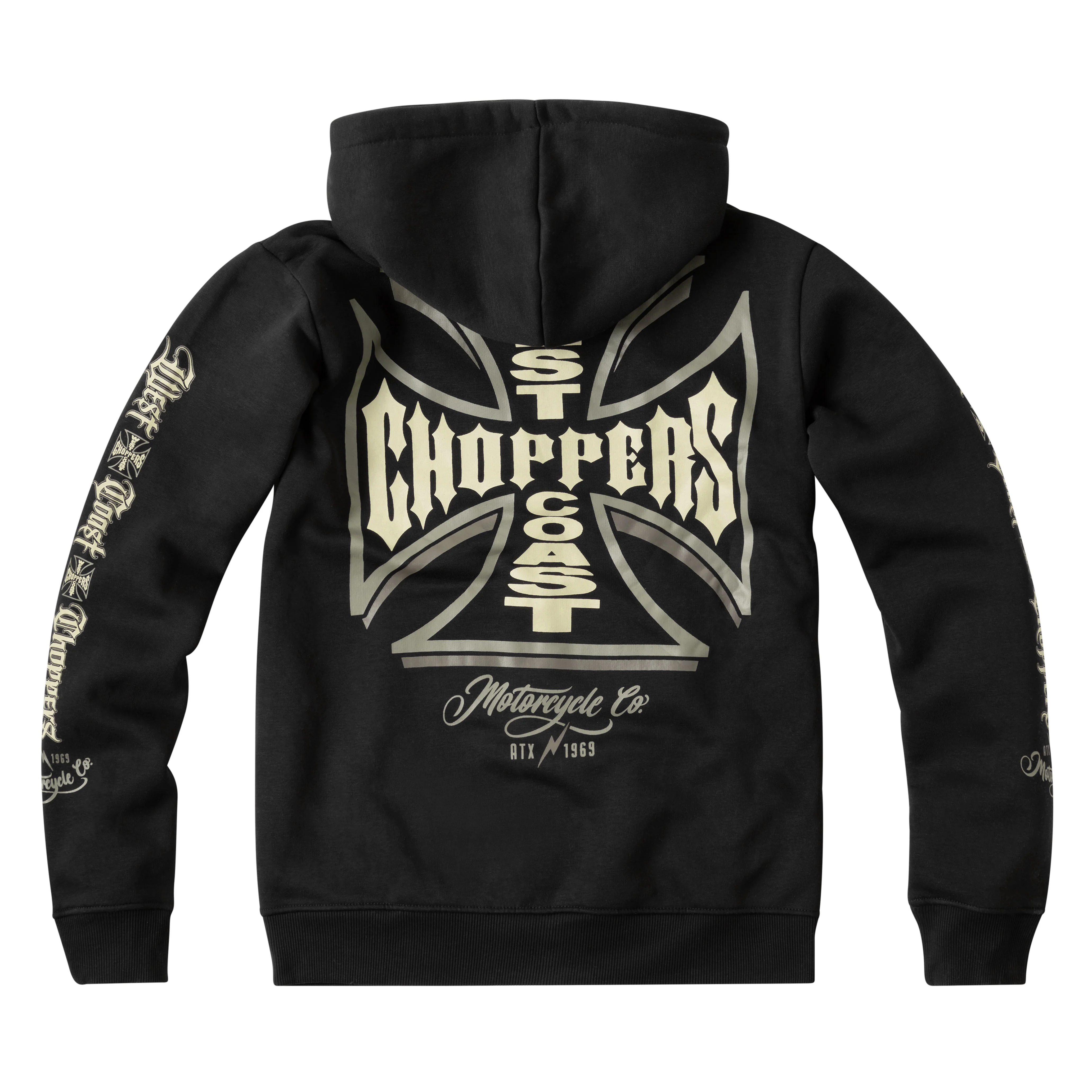 WCC Gangscript Zip Hoody - Black