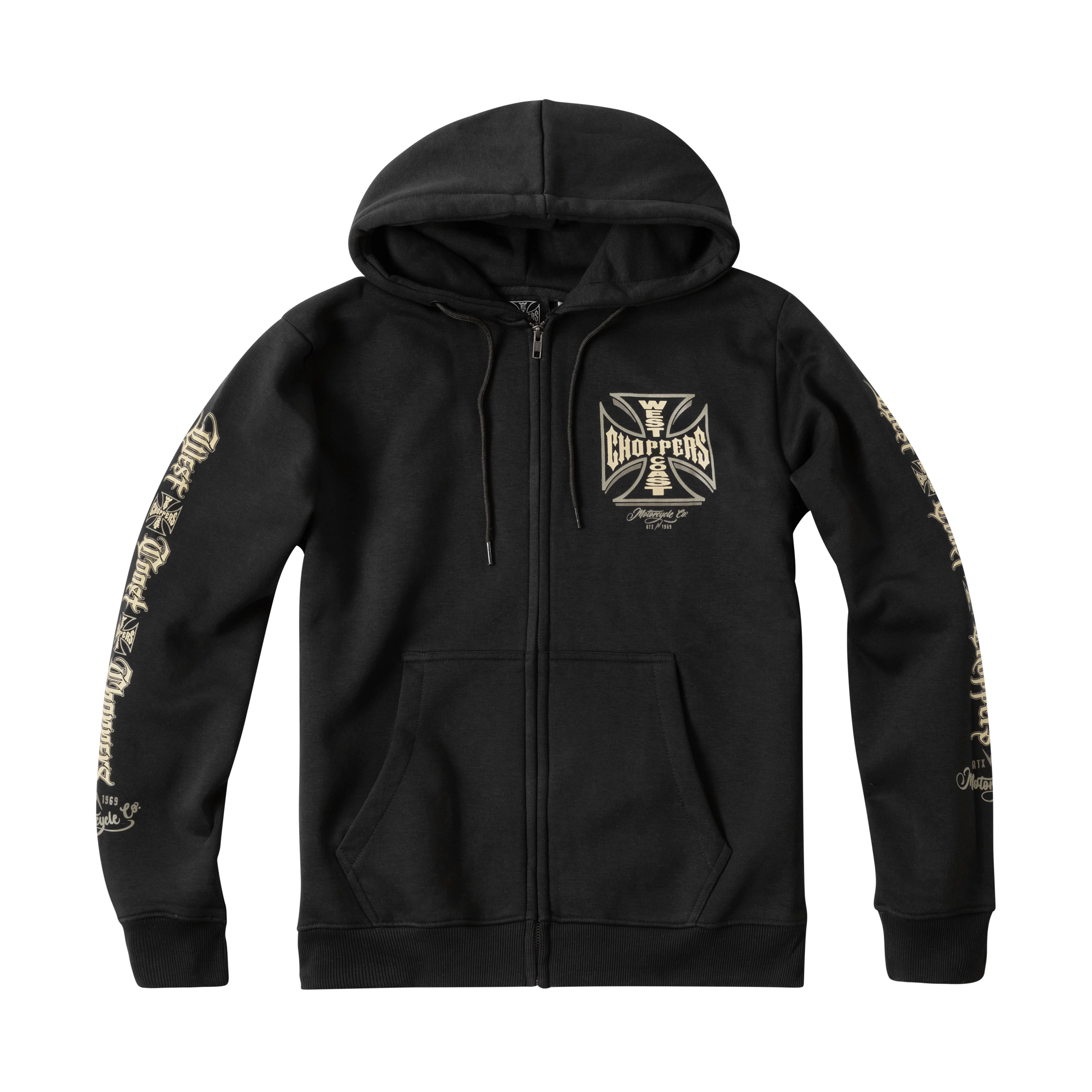 WCC Gangscript Zip Hoody - Black - Image 3
