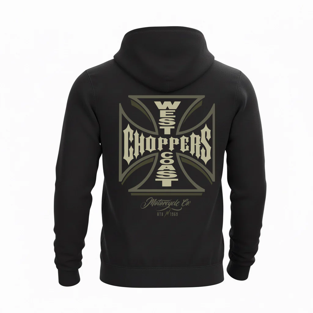 WCC Gangscript Zip Hoody - Black - Image 4