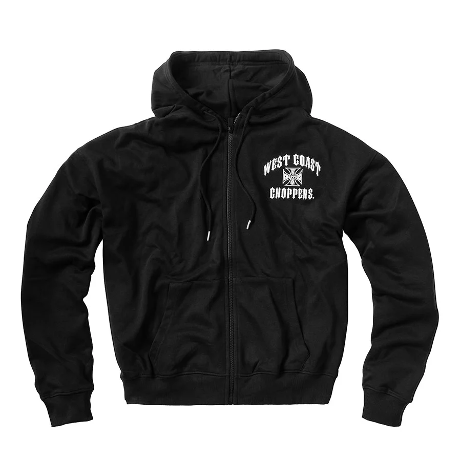 WCC IRON OVERSIZED ZIP HOODY - BLACK - Image 2