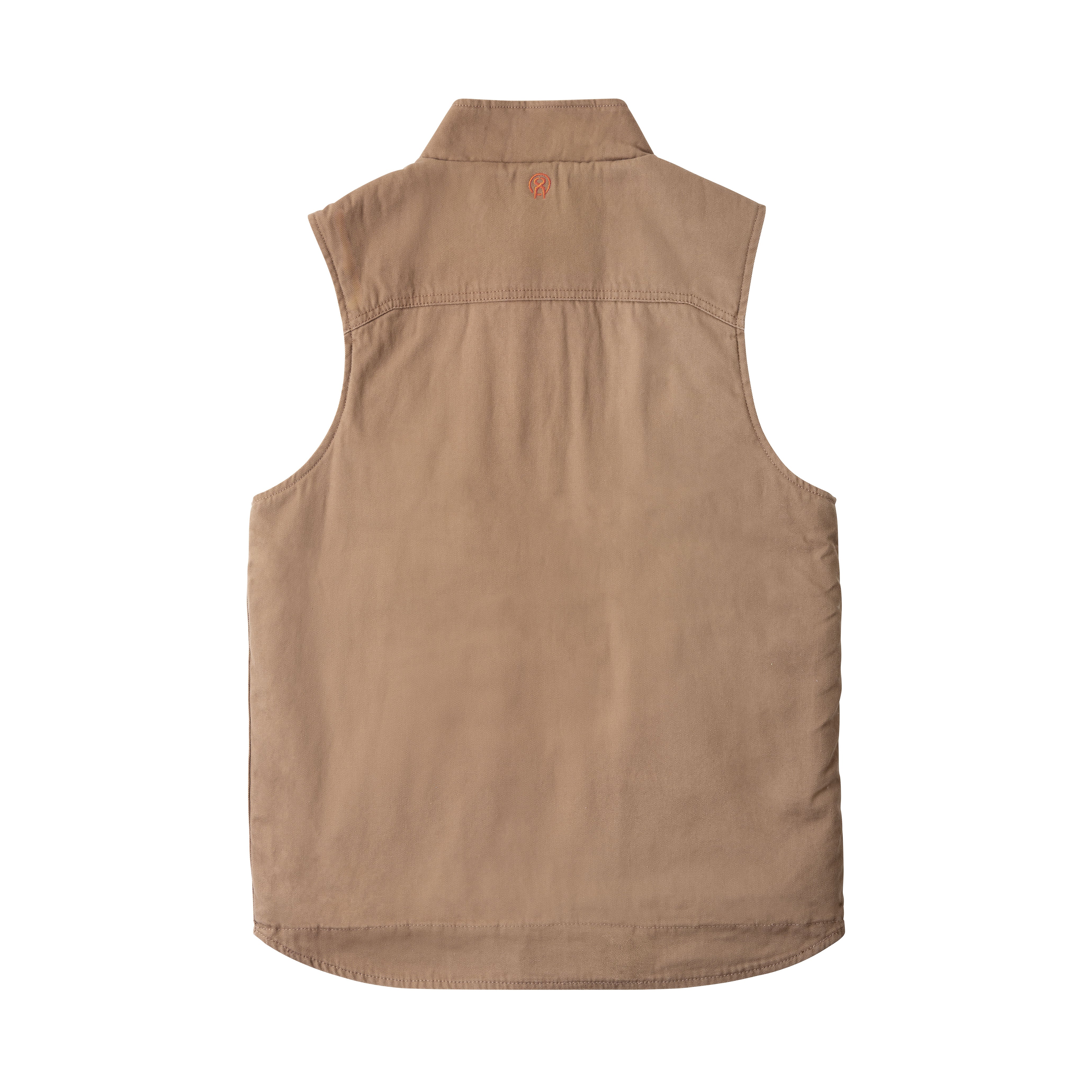WCC SHERPA LINED HEAVY DUTY CANVAS WORKVEST - FRONTIER BROWN - Image 3