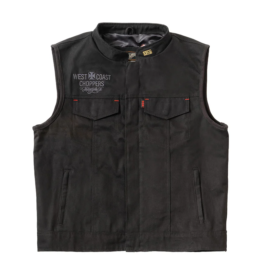 WCC x 13 1/2 Dominator Canvas Riding Vest -Black - Image 2
