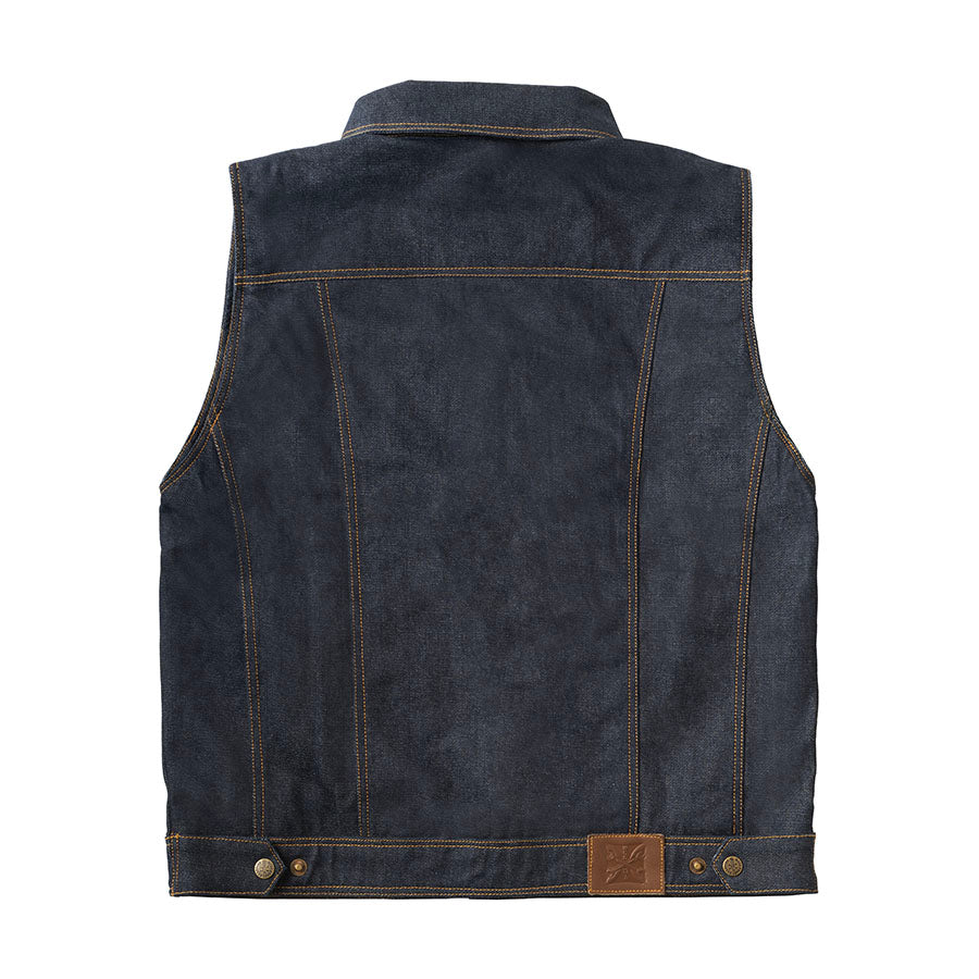 WCC x 13 1/2 Dominator Denim Riding Vest -Raw Denim - Image 4